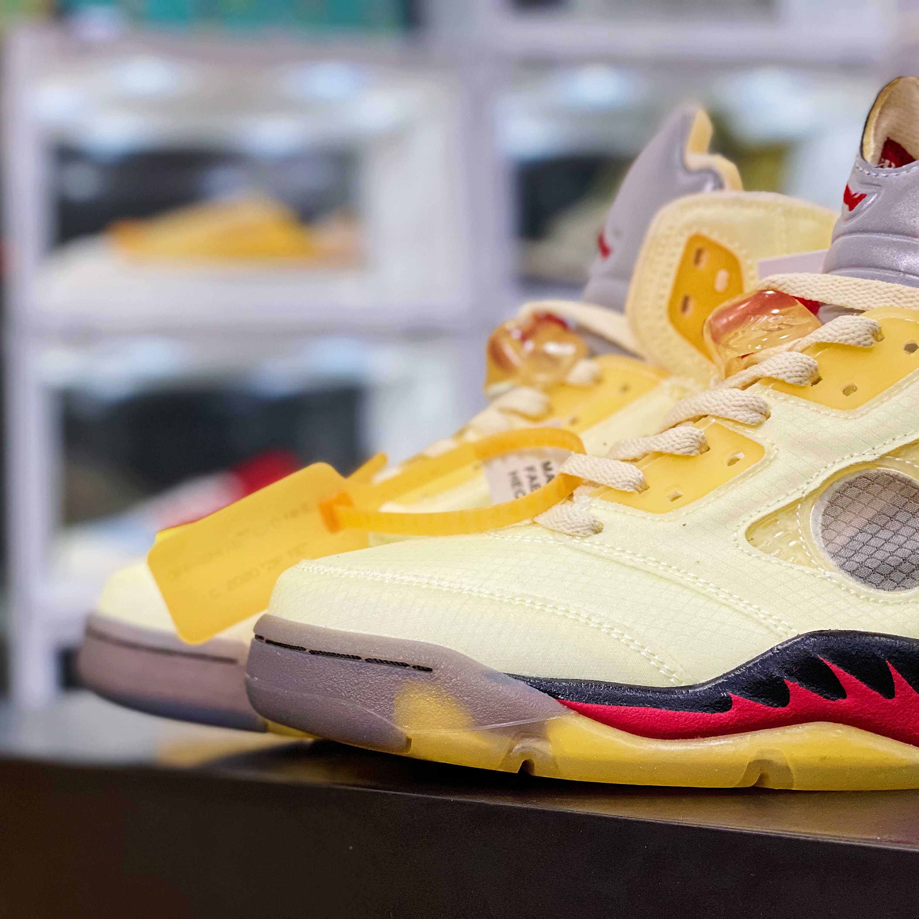 Jordan Air Retro 5 Sail OW DH8565-100 - PerfectKickZ