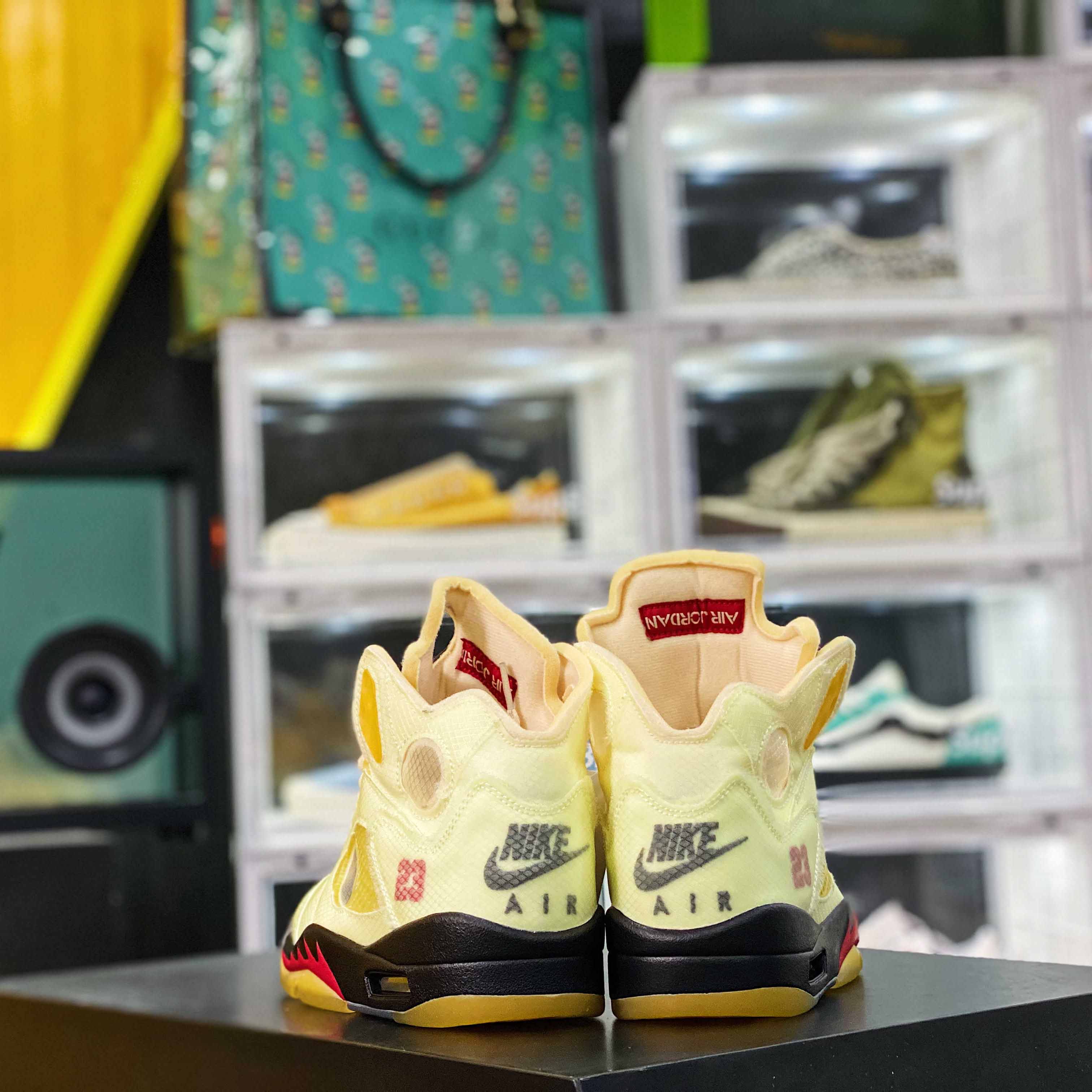 Jordan Air Retro 5 Sail OW DH8565-100 - PerfectKickZ