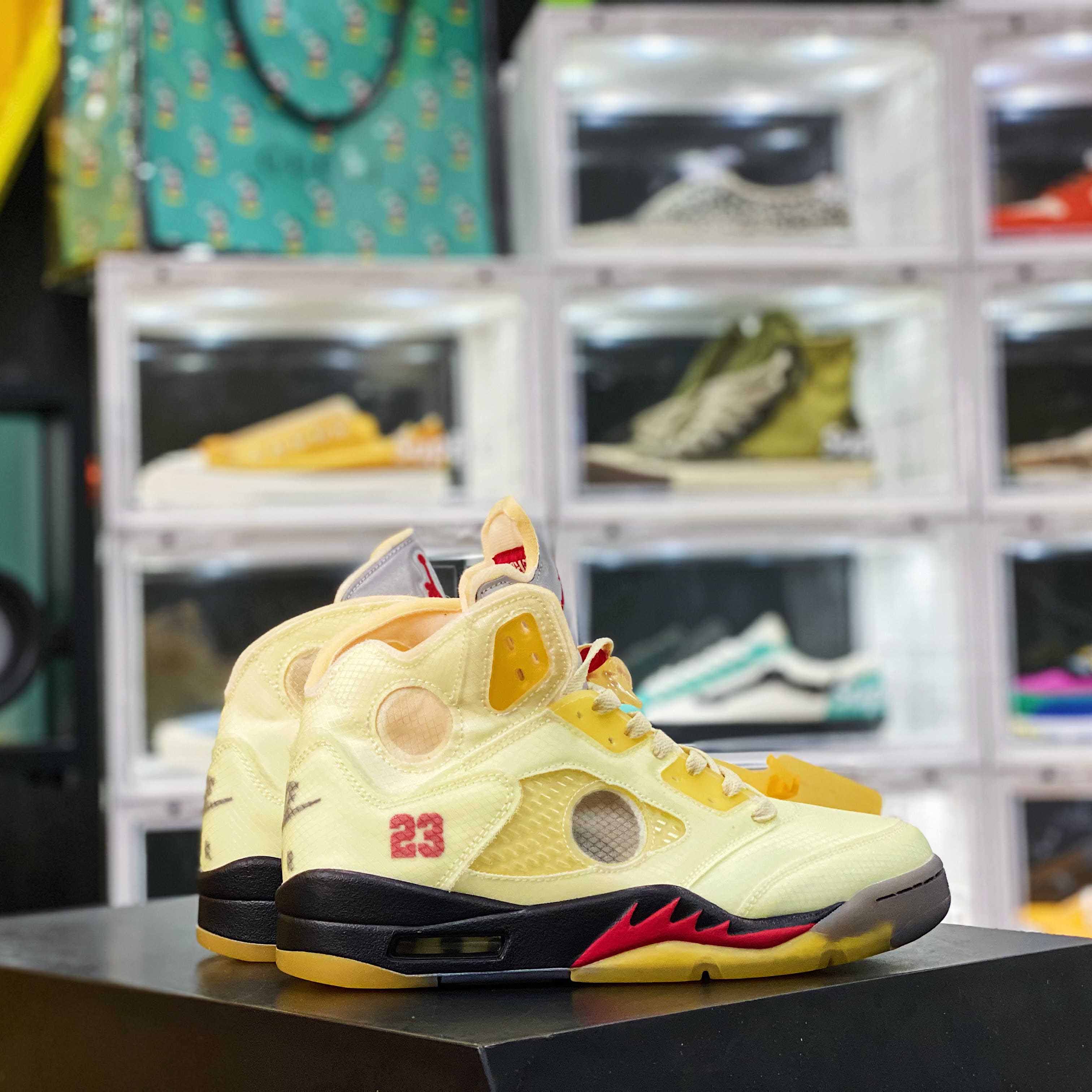 Jordan Air Retro 5 Sail OW DH8565-100 - PerfectKickZ
