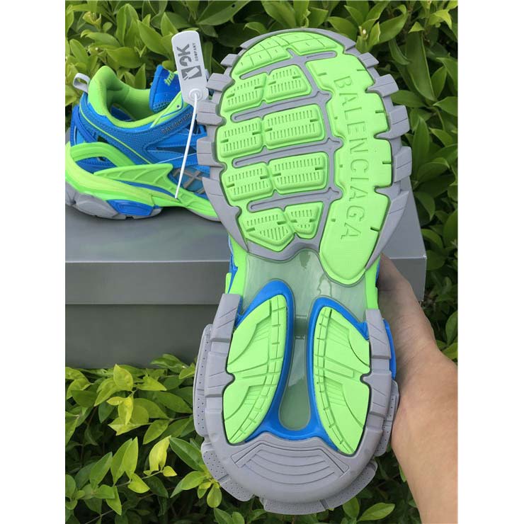 Balenciaga Blue & Green Track.2 Sneakers - PerfectKickZ