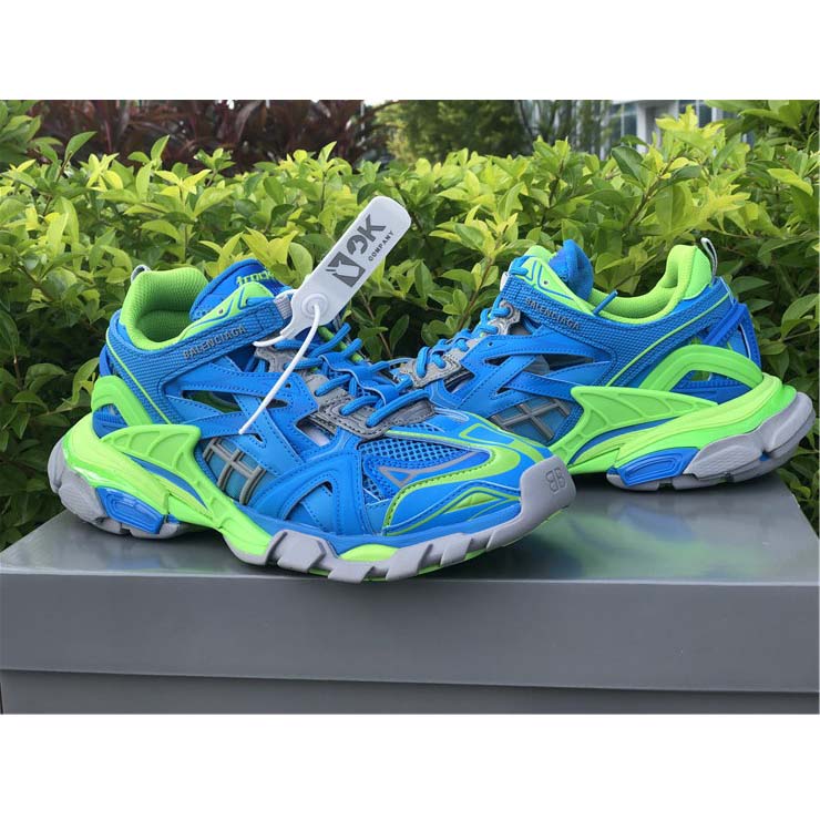 Balenciaga Blue & Green Track.2 Sneakers - PerfectKickZ