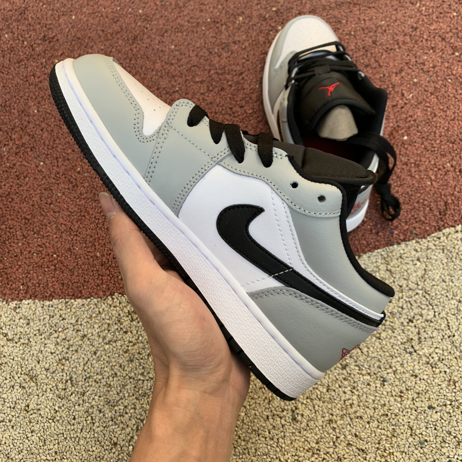 Jordan Air 1 Low GS Light Smoke Grey - PerfectKickZ