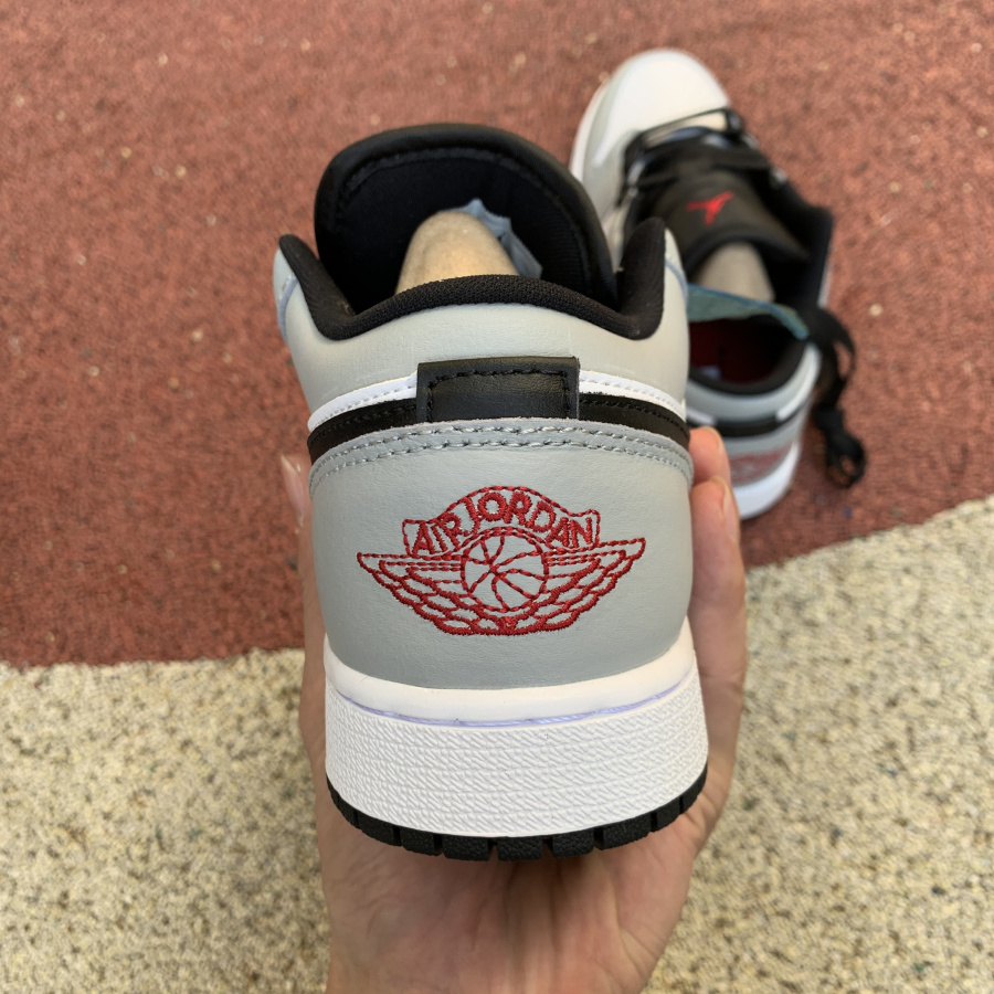 Jordan Air 1 Low GS Light Smoke Grey - PerfectKickZ
