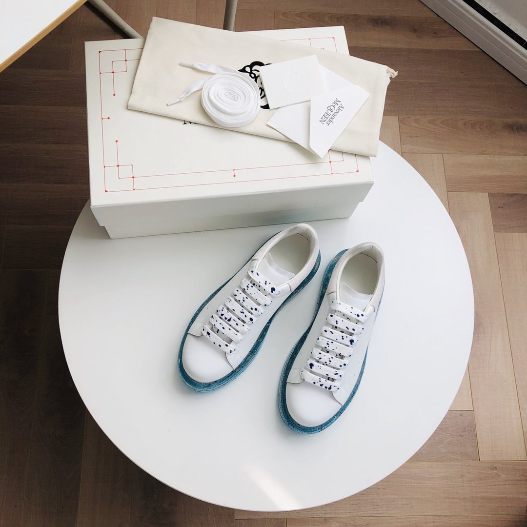 Alexander Mqueen Air Platform Leather Sneakers - PerfectKickZ