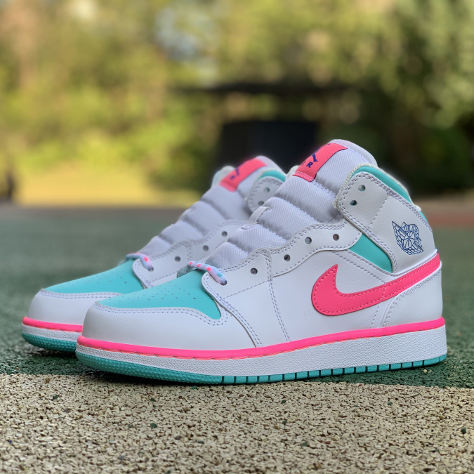 Jordan  Air 1 Mid Digital Pink 555112-102 - PerfectKickZ