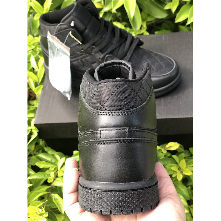 Jordan Air 1 Mid Black Quilted DB6078-001 - PerfectKickZ