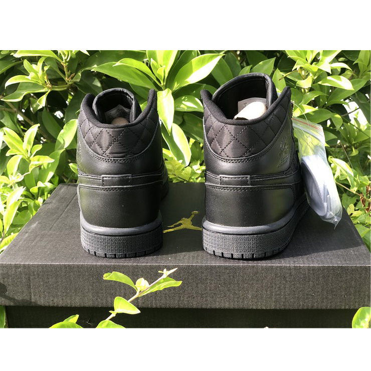 Jordan Air 1 Mid Black Quilted DB6078-001 - PerfectKickZ