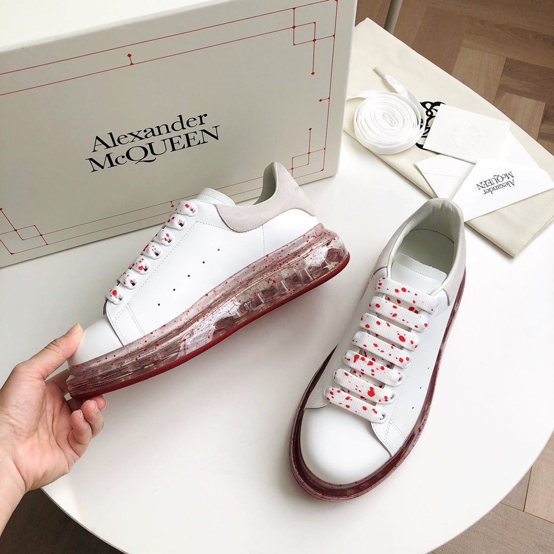 Alexander Mqueen Air Platform Leather Sneakers - PerfectKickZ