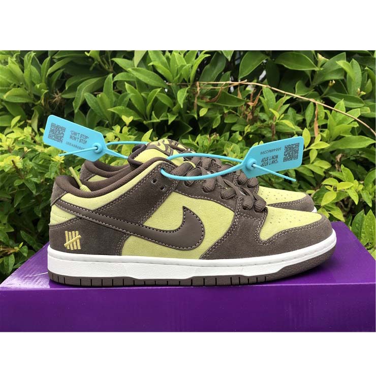 Nike  SB Dunk Low Pro Dark Brown Light Yellow Shoes - PerfectKickZ