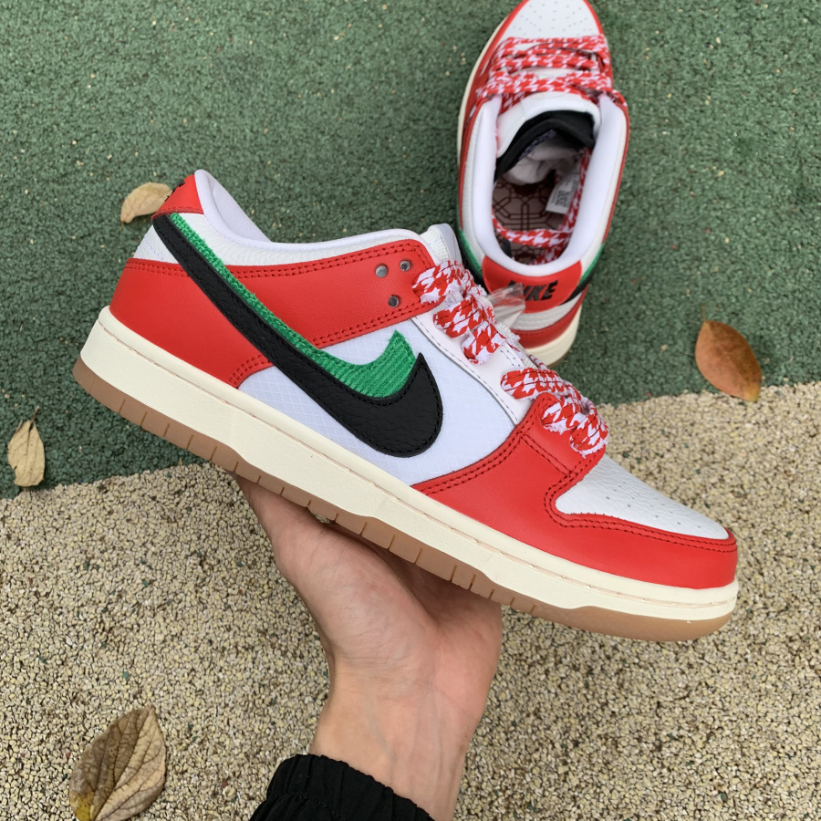 Nike SB Dunk Low "Habibi" Chile Red/White-Lucky Green-Black - PerfectKickZ