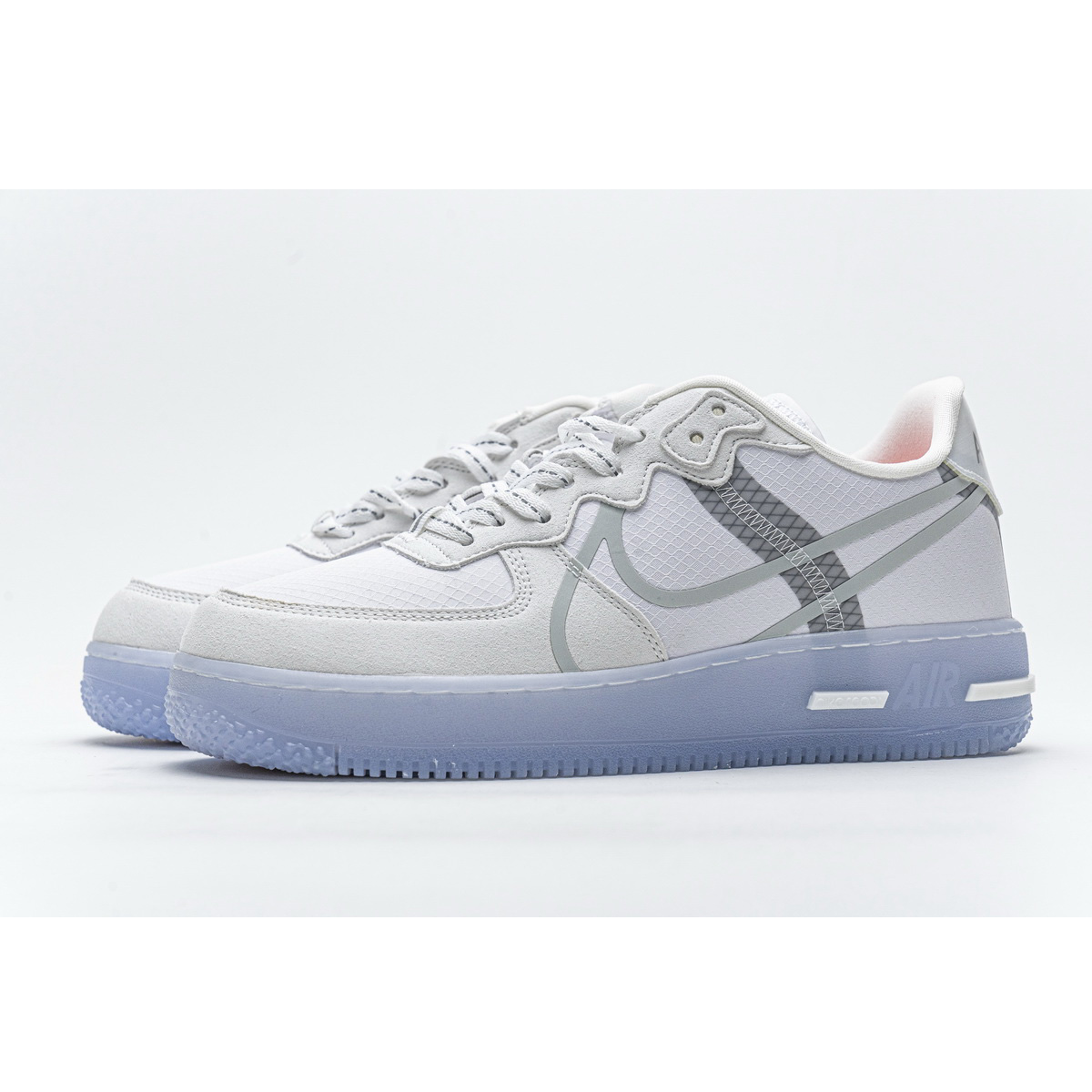 Nike Air Force 1 React White Ice CQ8879-100  - PerfectKickZ