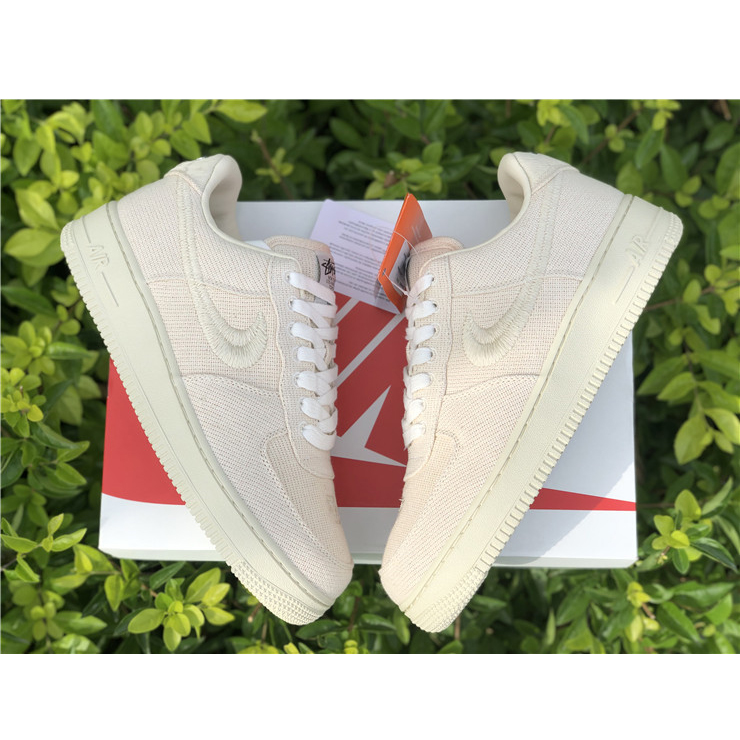 Stussy X Nike Air Force 1 Low Beige - PerfectKickZ