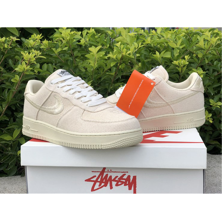Stussy X Nike Air Force 1 Low Beige - PerfectKickZ