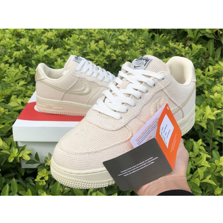 Stussy X Nike Air Force 1 Low Beige - PerfectKickZ