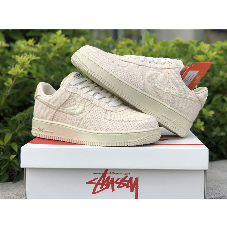 Stussy X Nike Air Force 1 Low Beige - PerfectKickZ