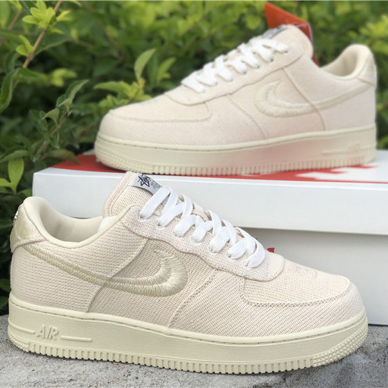 Stussy X Nike Air Force 1 Low Beige - PerfectKickZ