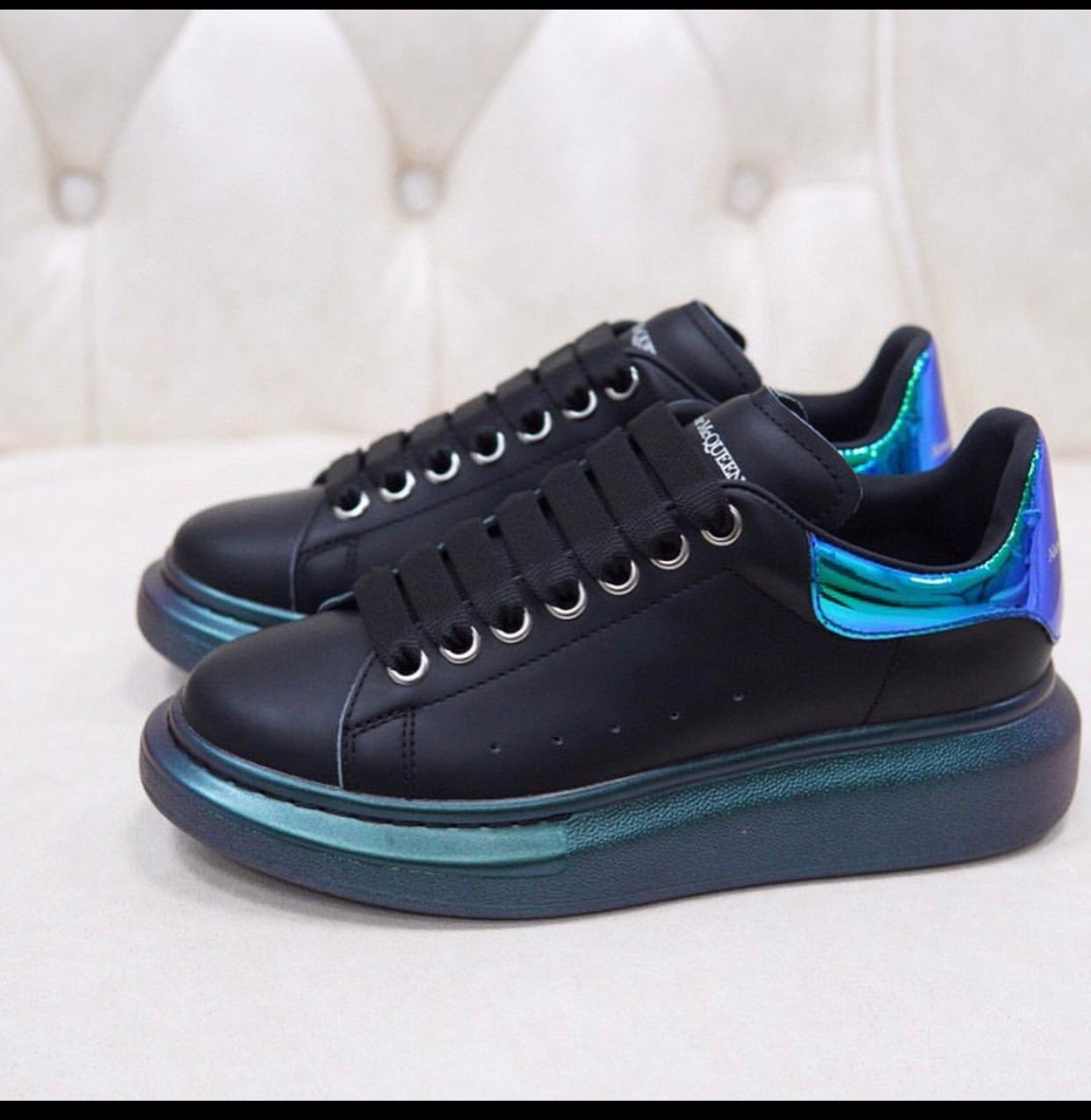 Alexander Mqueen Air Platform Leather Sneakers - PerfectKickZ