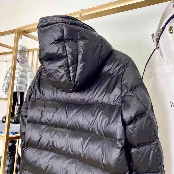 Moncler Logo Print Down Jacket  - PerfectKickZ