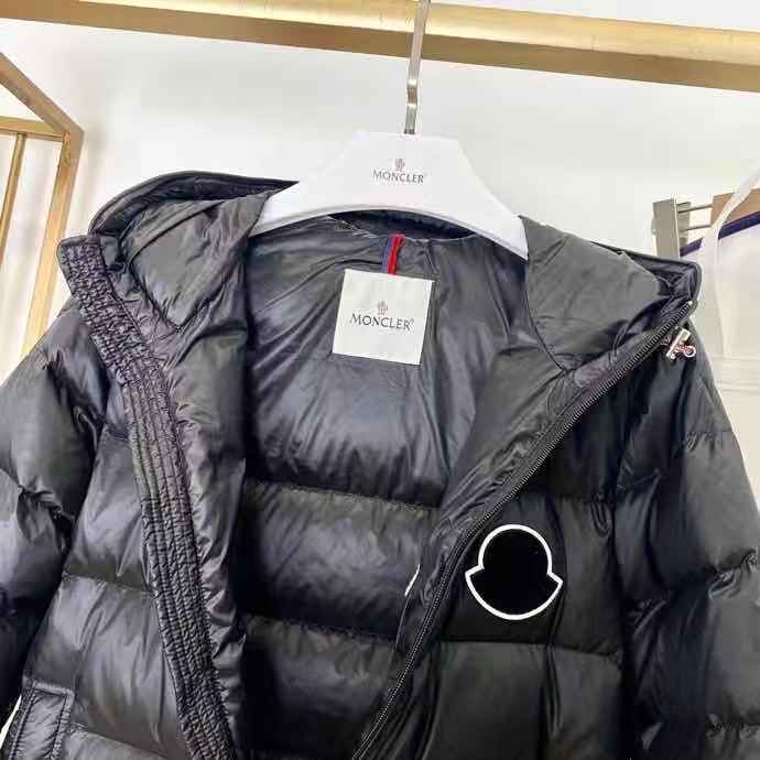 Moncler Logo Print Down Jacket  - PerfectKickZ