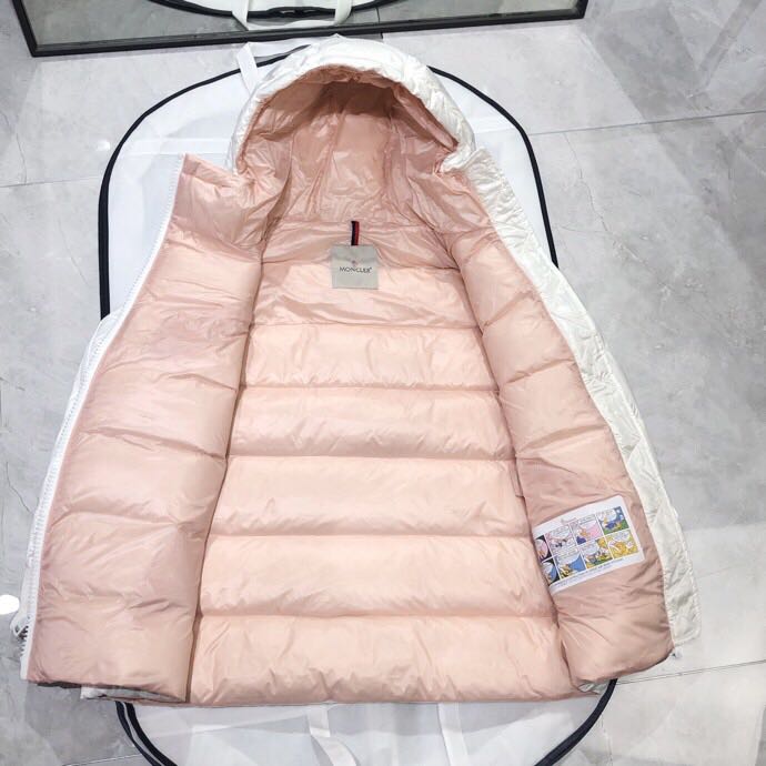 Moncler White Zipper Down Jacket  - PerfectKickZ
