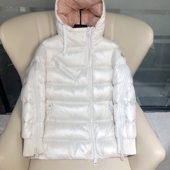 Moncler White Zipper Down Jacket  - PerfectKickZ