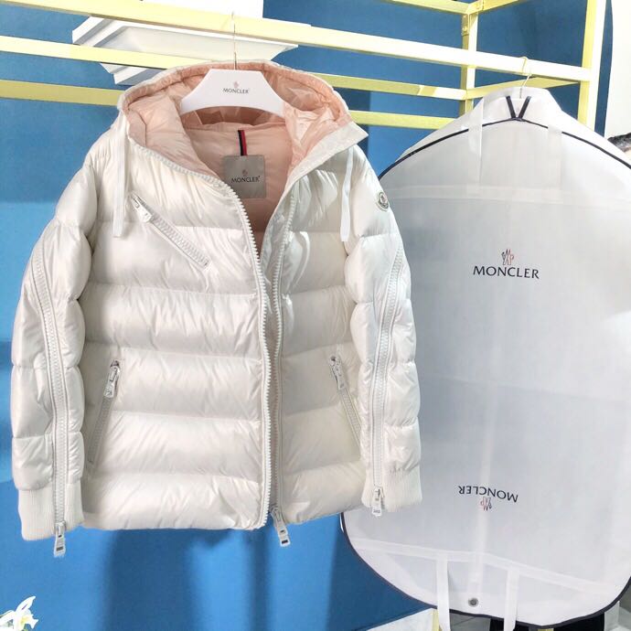 Moncler White Zipper Down Jacket  - PerfectKickZ