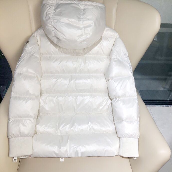 Moncler White Zipper Down Jacket  - PerfectKickZ
