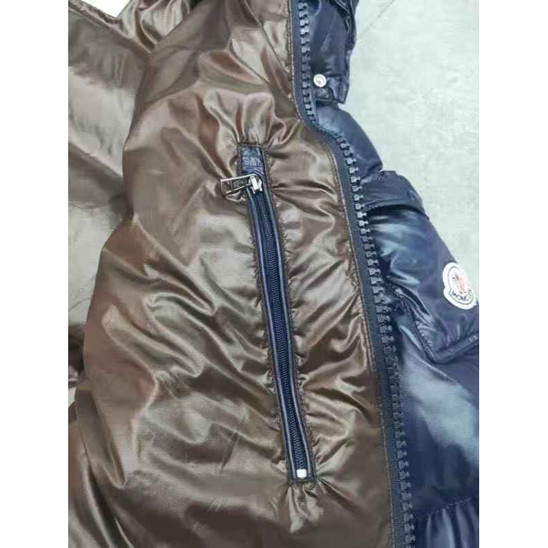 Moncler Logo Print Zipper Down Jacket  - PerfectKickZ