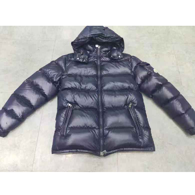 Moncler Logo Print Zipper Down Jacket  - PerfectKickZ