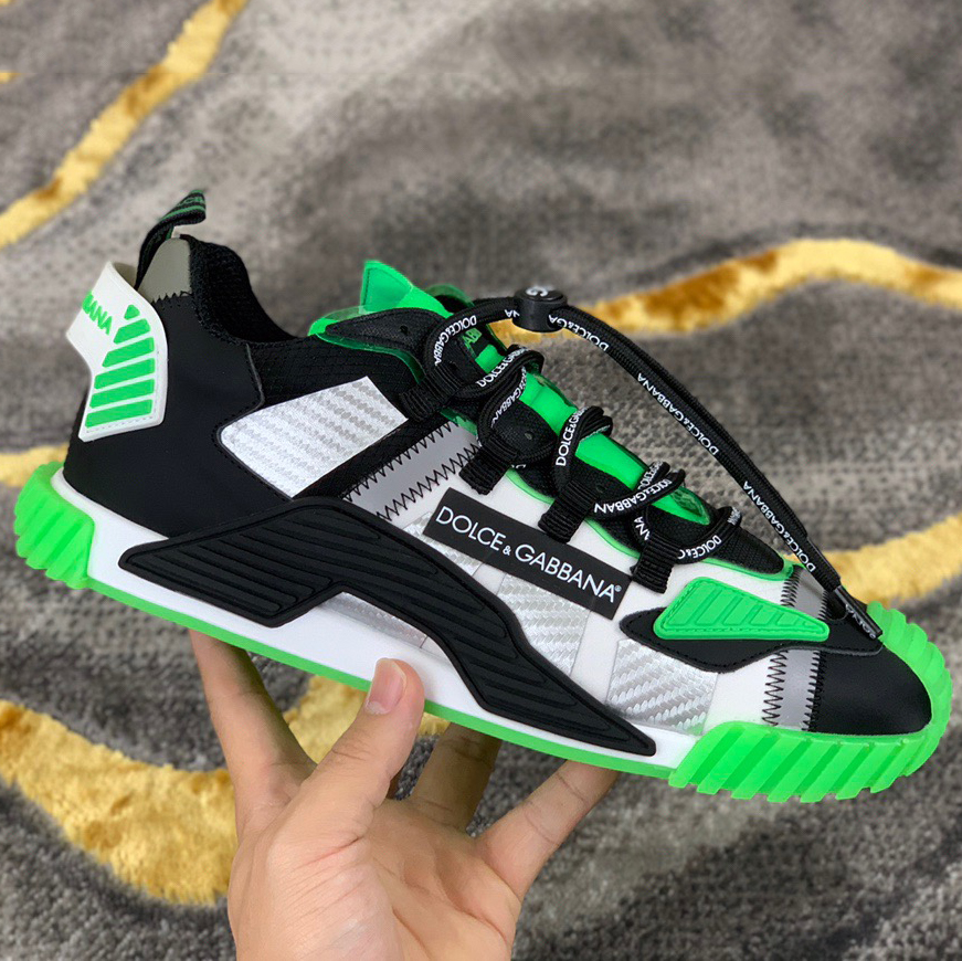 Dolce & Gabbana Black & Green NS1 Slip-on Sneakers - PerfectKickZ