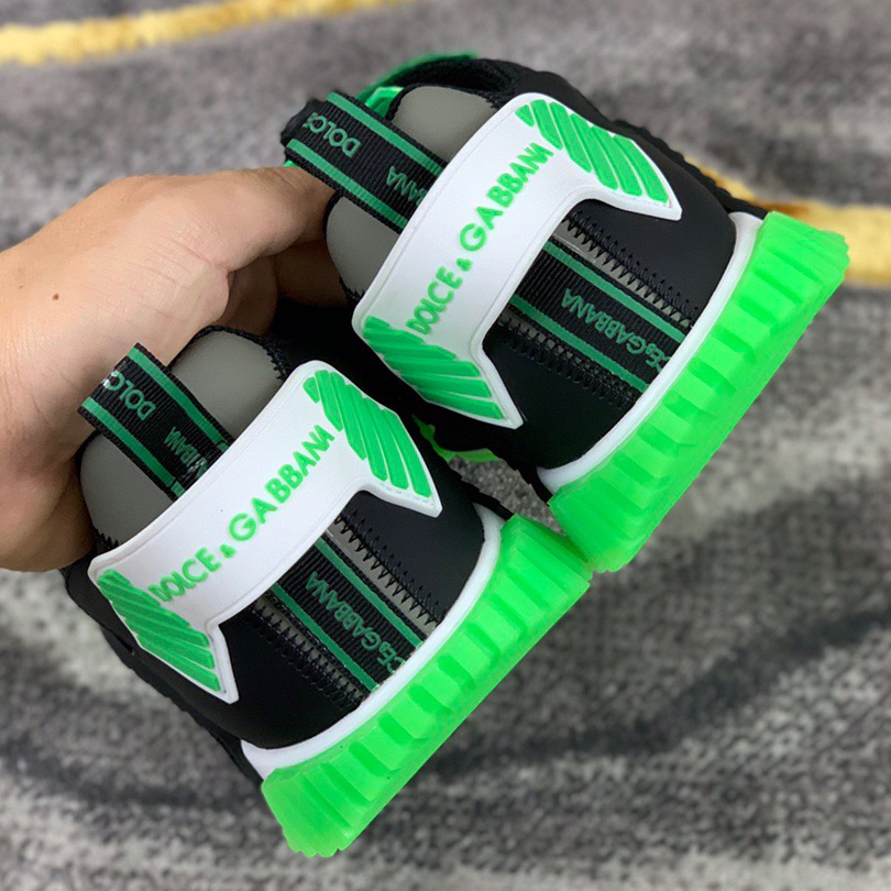 Dolce & Gabbana Black & Green NS1 Slip-on Sneakers - PerfectKickZ