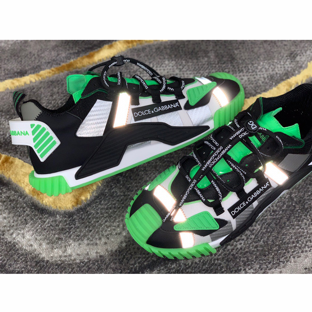 Dolce & Gabbana Black & Green NS1 Slip-on Sneakers - PerfectKickZ