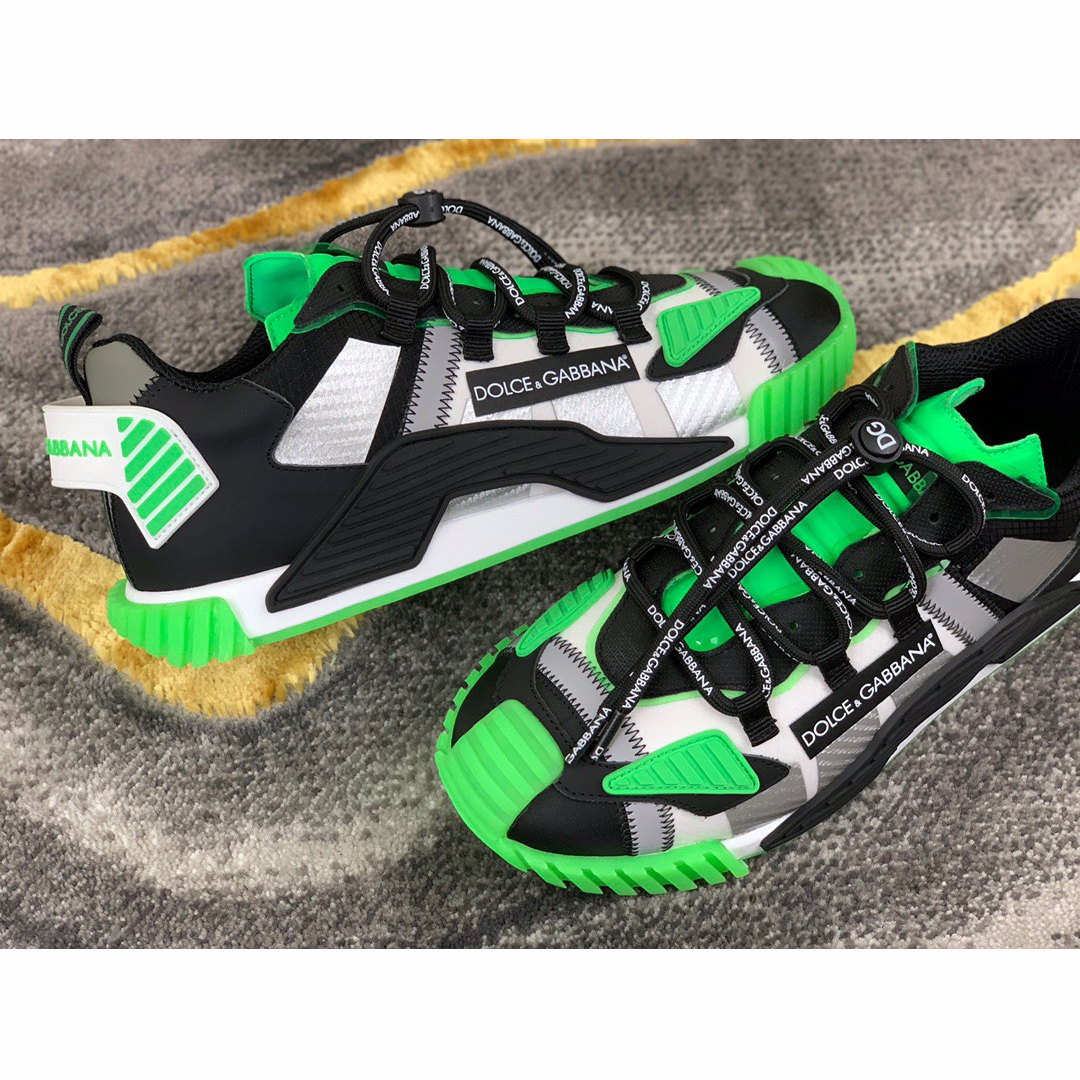 Dolce & Gabbana Black & Green NS1 Slip-on Sneakers - PerfectKickZ