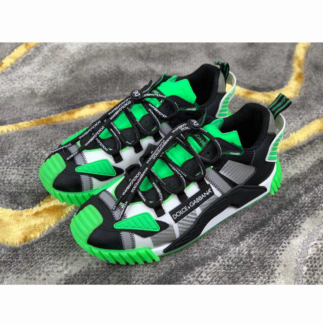 Dolce & Gabbana Black & Green NS1 Slip-on Sneakers - PerfectKickZ