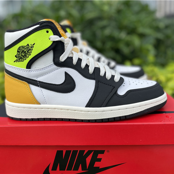 Jordan Air 1 High OG Volt Gold Sail 555088-118 - PerfectKickZ