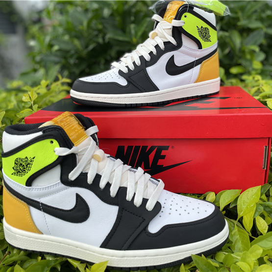 Jordan Air 1 High OG Volt Gold Sail 555088-118 - PerfectKickZ
