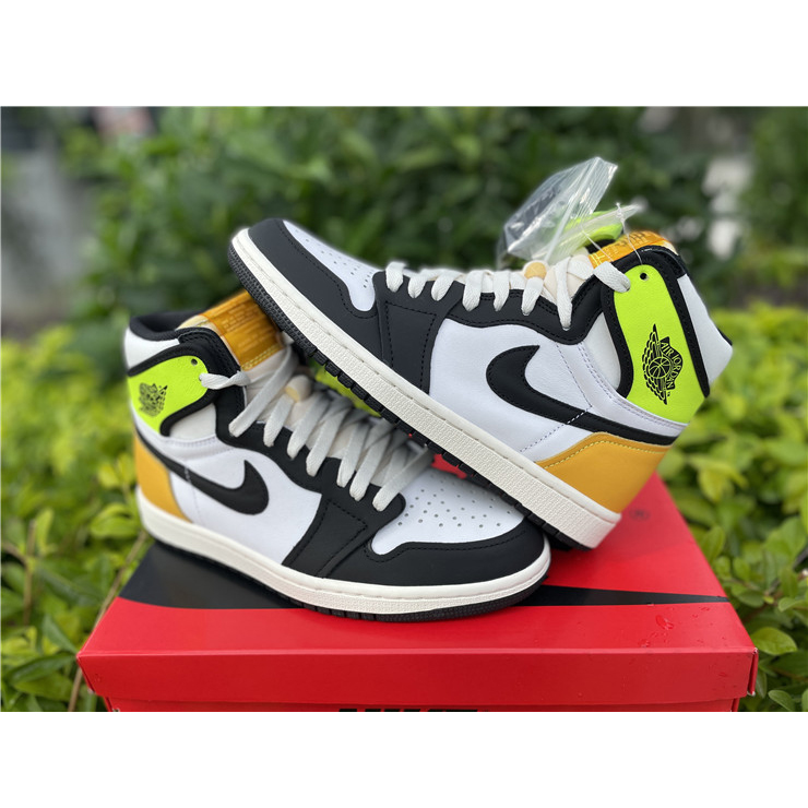 Jordan Air 1 High OG Volt Gold Sail 555088-118 - PerfectKickZ