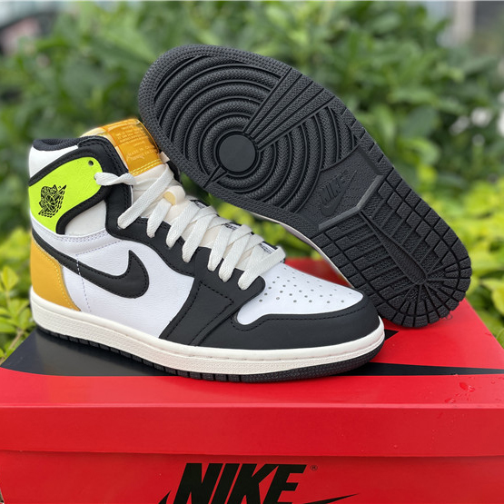 Jordan Air 1 High OG Volt Gold Sail 555088-118 - PerfectKickZ