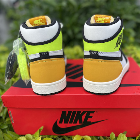 Jordan Air 1 High OG Volt Gold Sail 555088-118 - PerfectKickZ