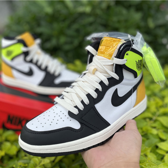 Jordan Air 1 High OG Volt Gold Sail 555088-118 - PerfectKickZ
