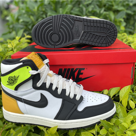 Jordan Air 1 High OG Volt Gold Sail 555088-118 - PerfectKickZ