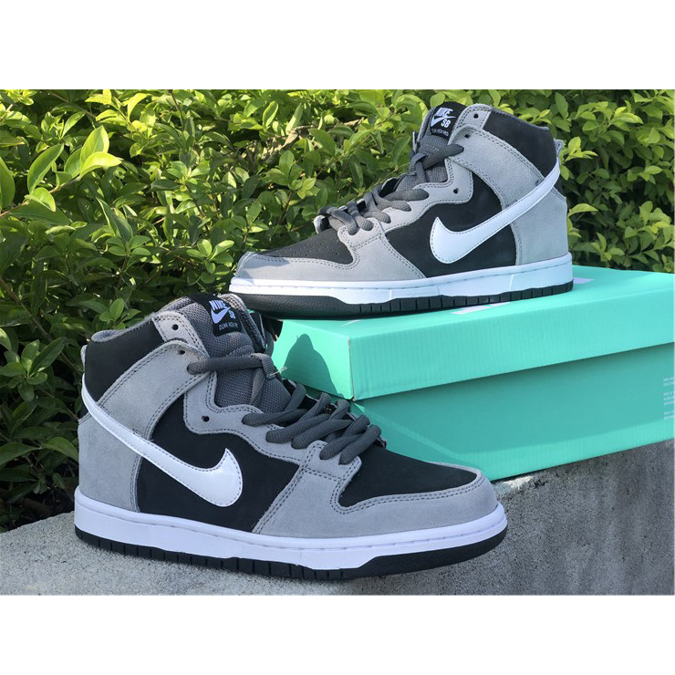 Nike SB Dunk High Pro Dark Grey Black White 854851-010 - PerfectKickZ