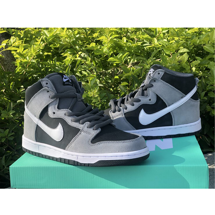 Nike SB Dunk High Pro Dark Grey Black White 854851-010 - PerfectKickZ