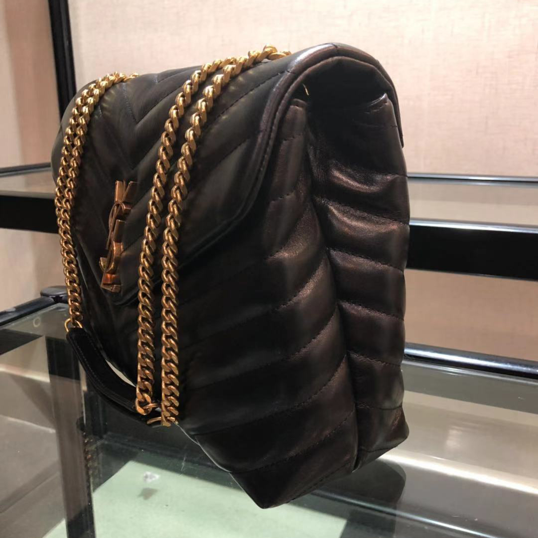 Saint Laurent Logo Print Shoulder Bag (31cm) - PerfectKickZ