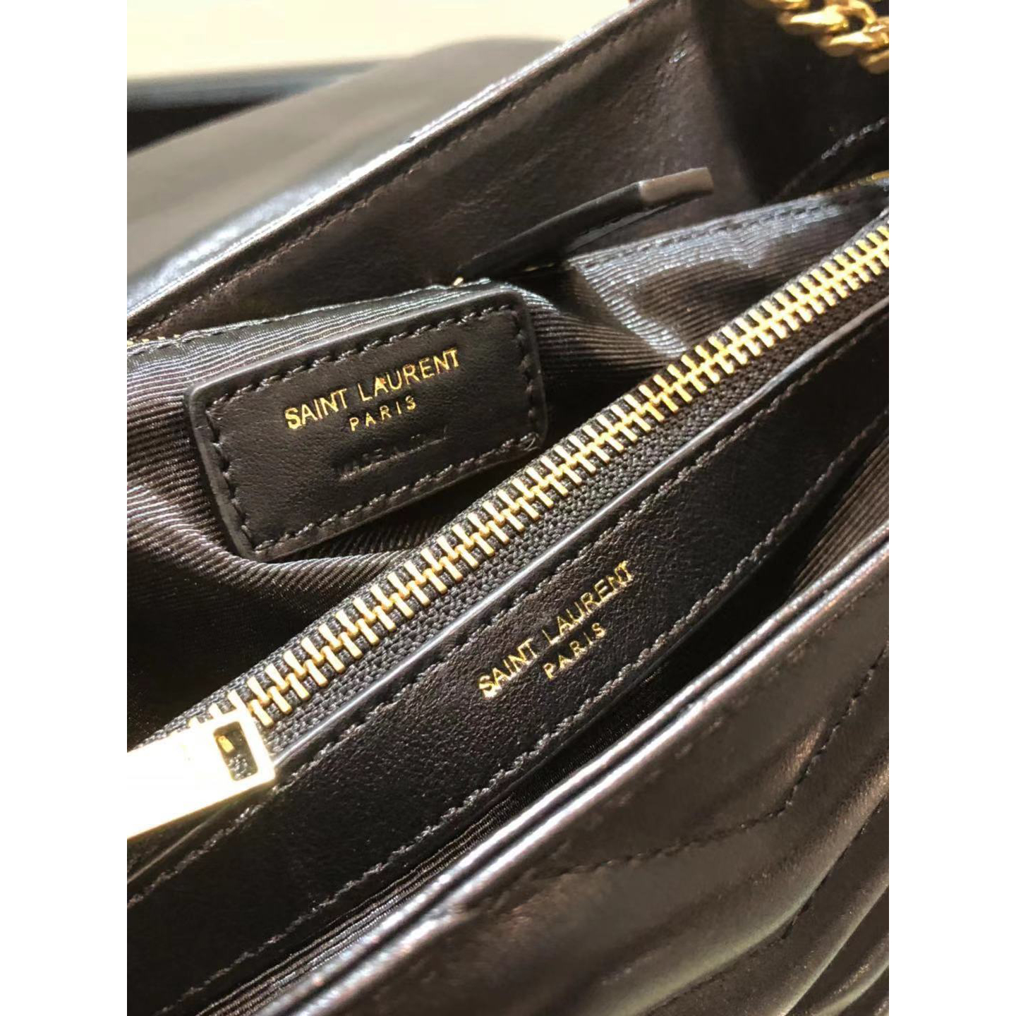 Saint Laurent Logo Print Shoulder Bag (31cm) - PerfectKickZ