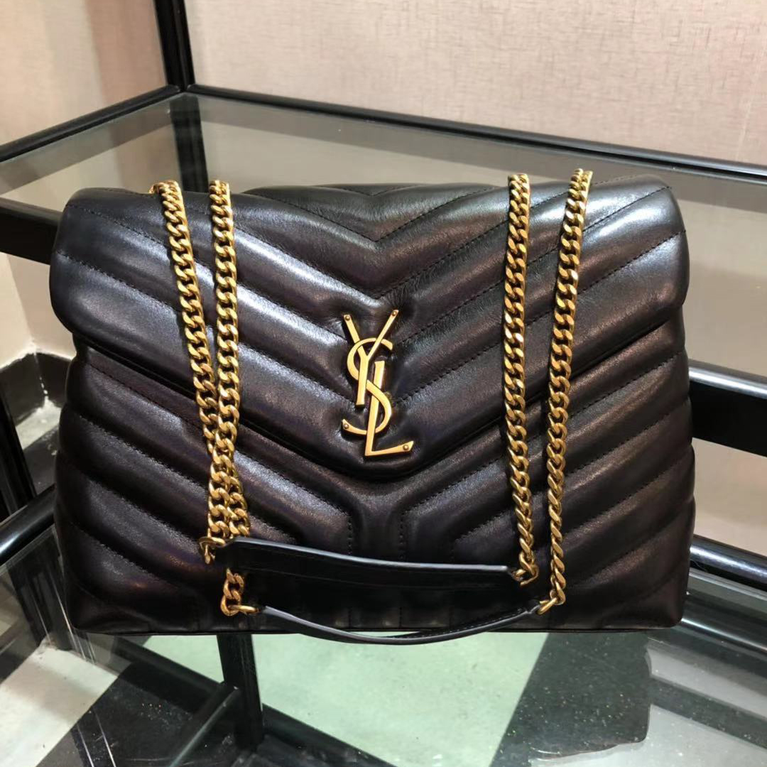 Saint Laurent Logo Print Shoulder Bag (31cm) - PerfectKickZ