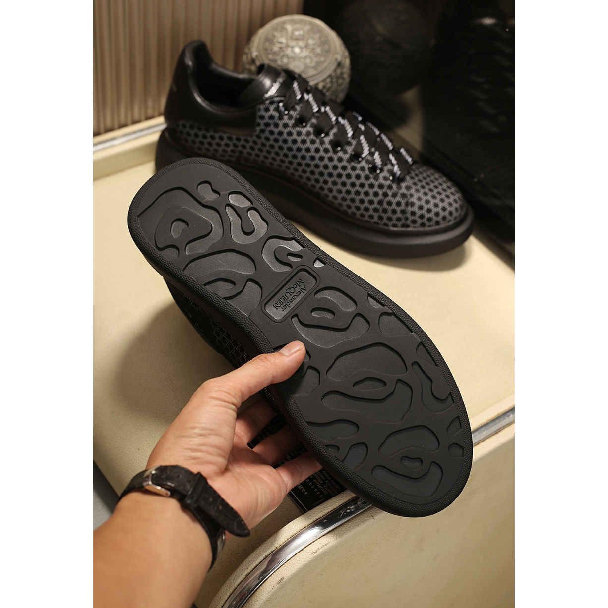 Alexander Mqueen Low Top Sneakers Black - PerfectKickZ