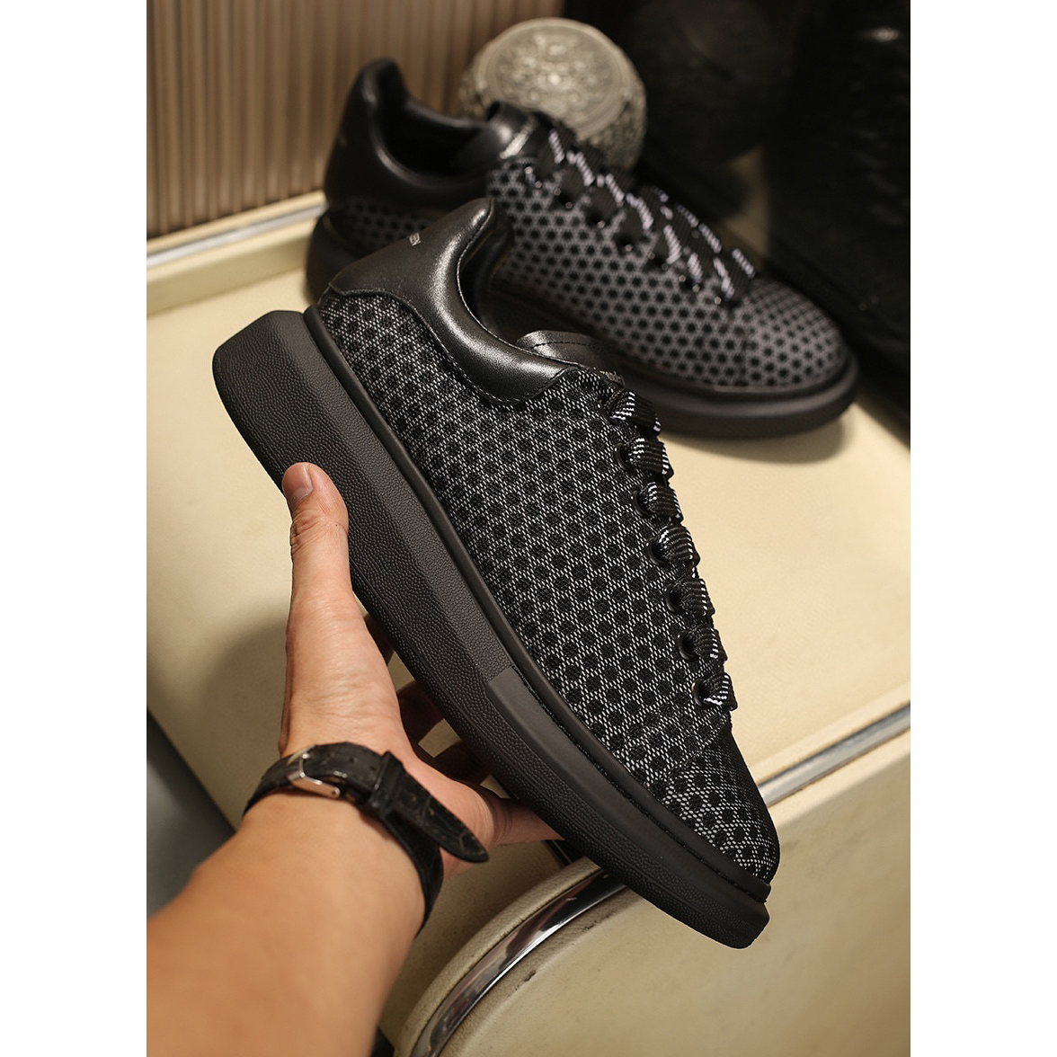 Alexander Mqueen Low Top Sneakers Black - PerfectKickZ