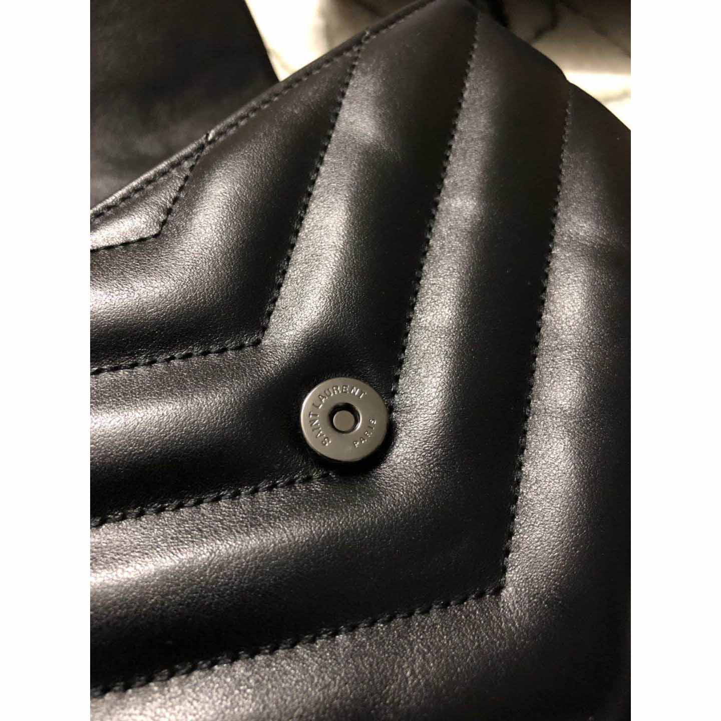Saint Laurent Black Leather Shoulder Bag  - PerfectKickZ