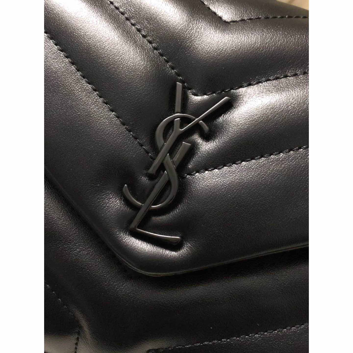 Saint Laurent Black Leather Shoulder Bag  - PerfectKickZ